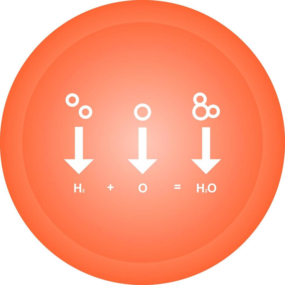icono de vector de fórmula química