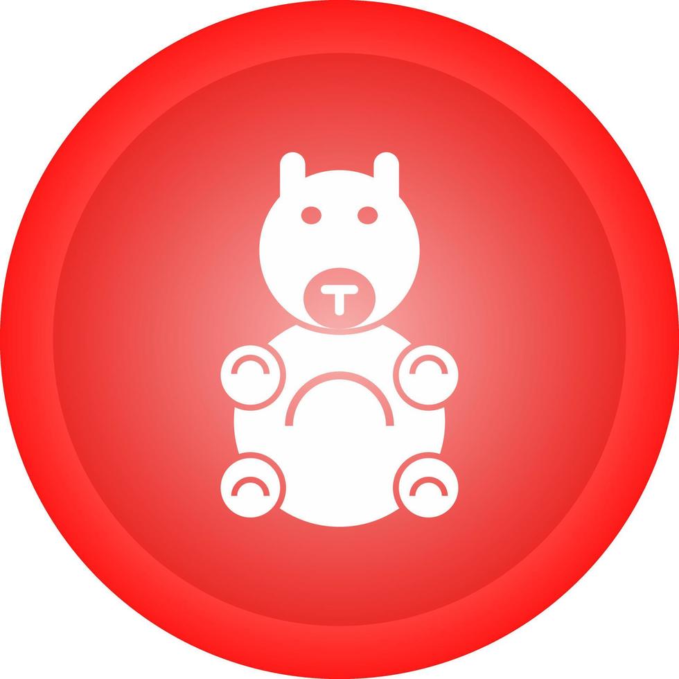 icono de vector de juguete de peluche