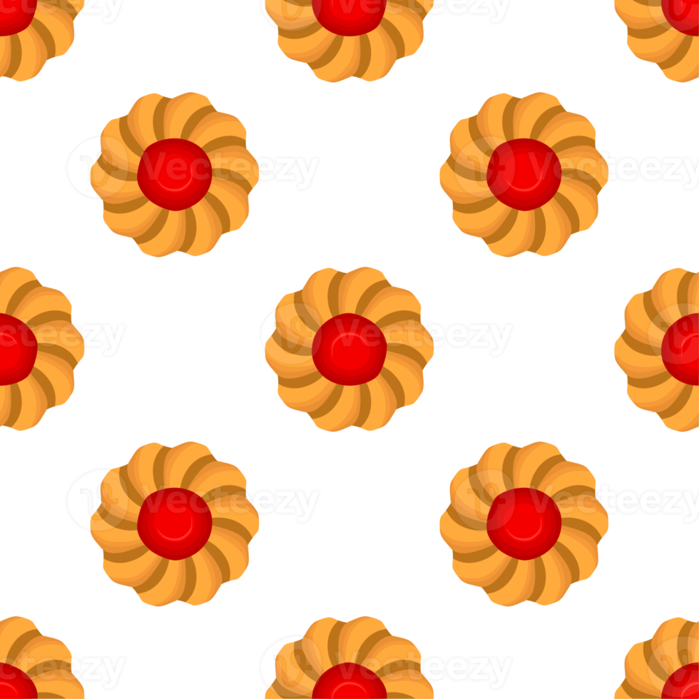 Pattern homemade cookie different taste in pastry biscuit png