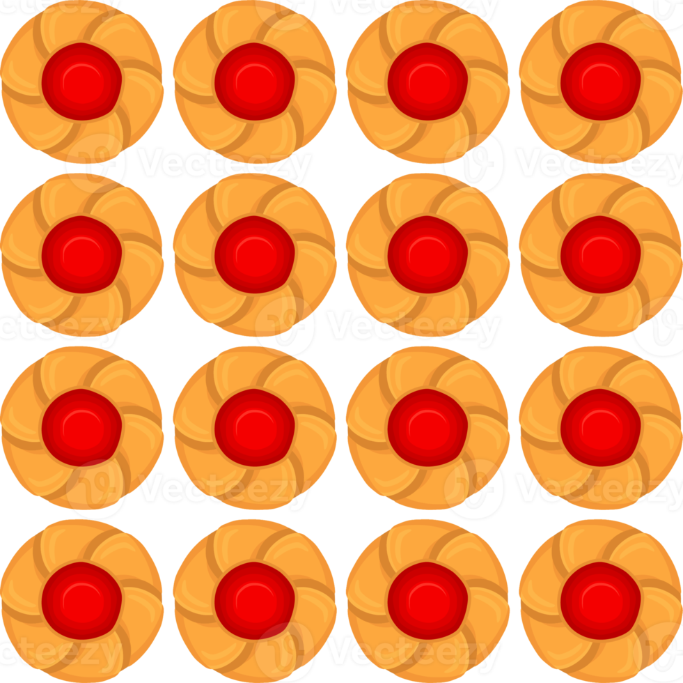 Pattern homemade cookie different taste in pastry biscuit png