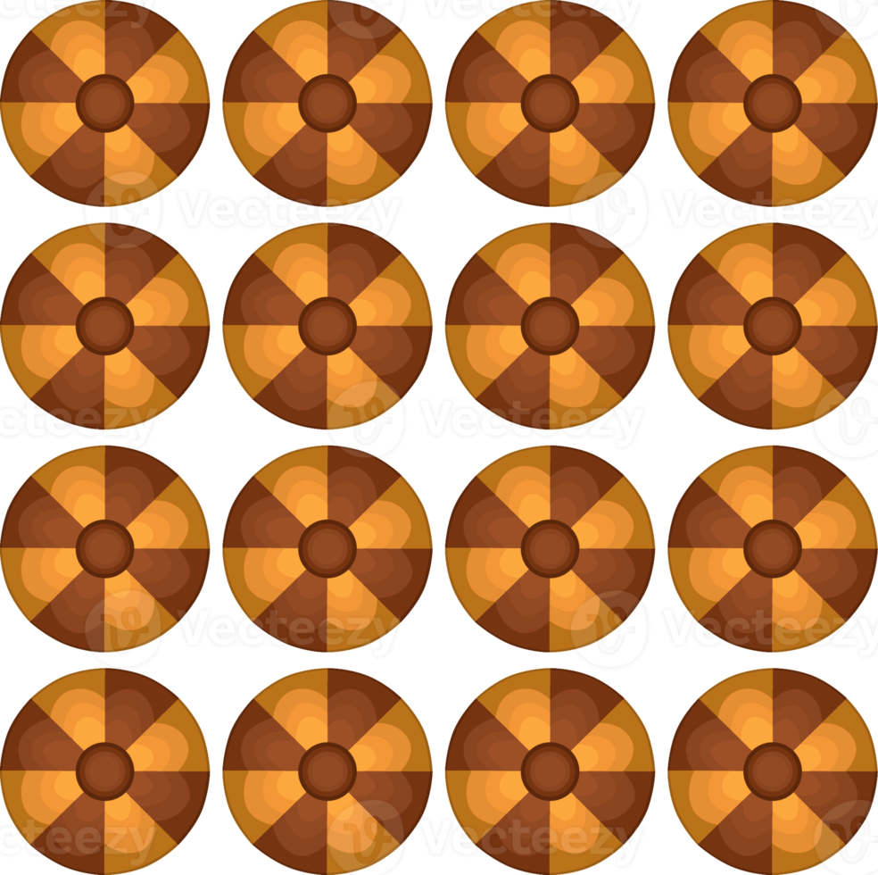 Pattern homemade cookie different taste in pastry biscuit png