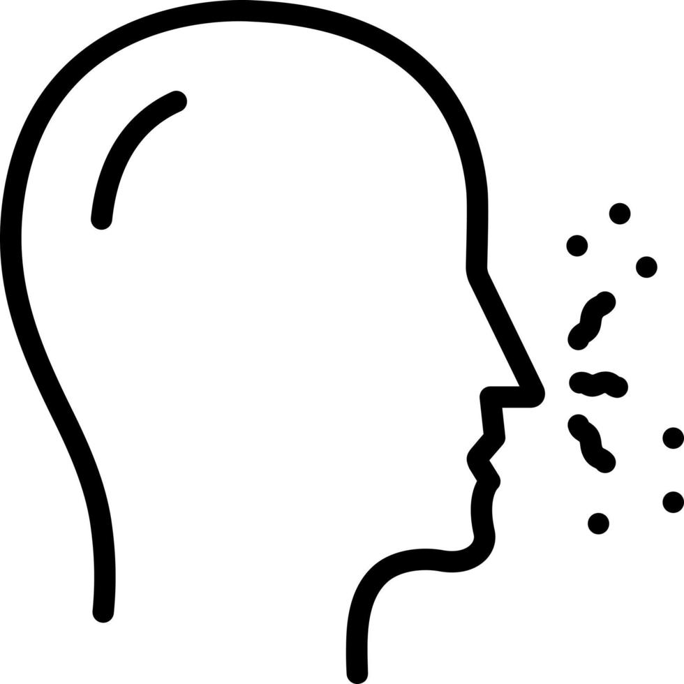 line icon for smell vector