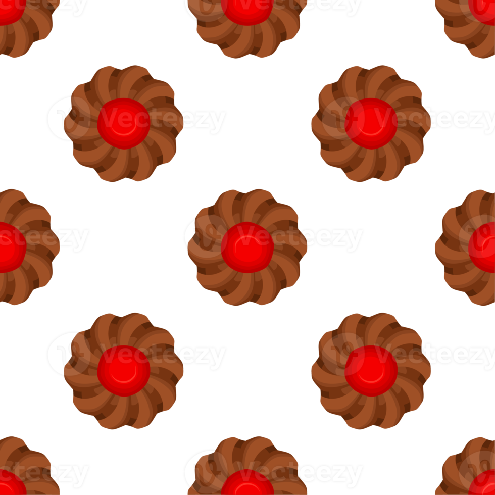 Pattern homemade cookie different taste in pastry biscuit png