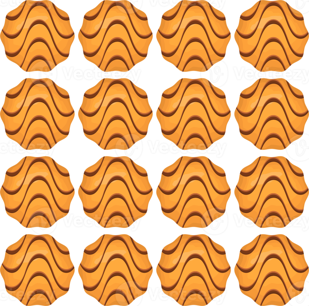 Pattern homemade cookie different taste in pastry biscuit png