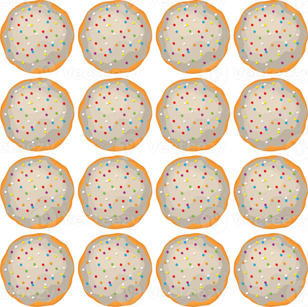 Pattern homemade cookie different taste in pastry biscuit png