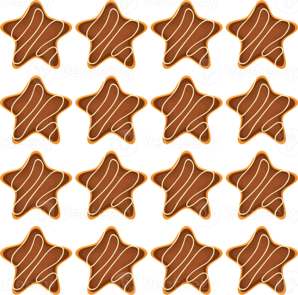 Pattern homemade cookie different taste in pastry biscuit png