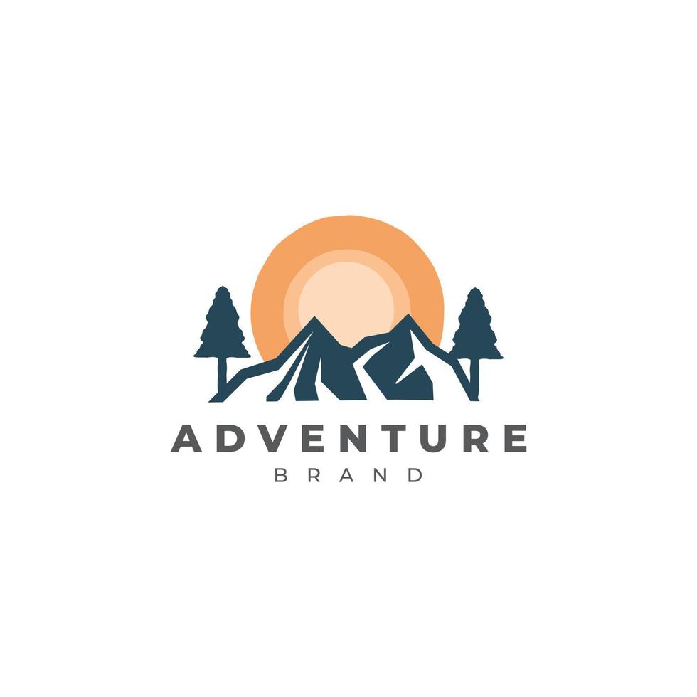 adventure logo design template vector
