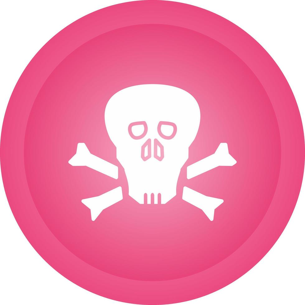 icono de vector de calavera pirata