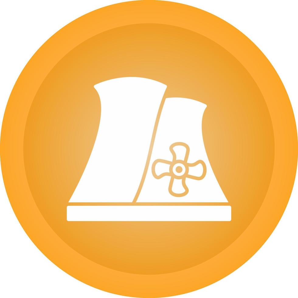 Nuclear Plant Vector Icon