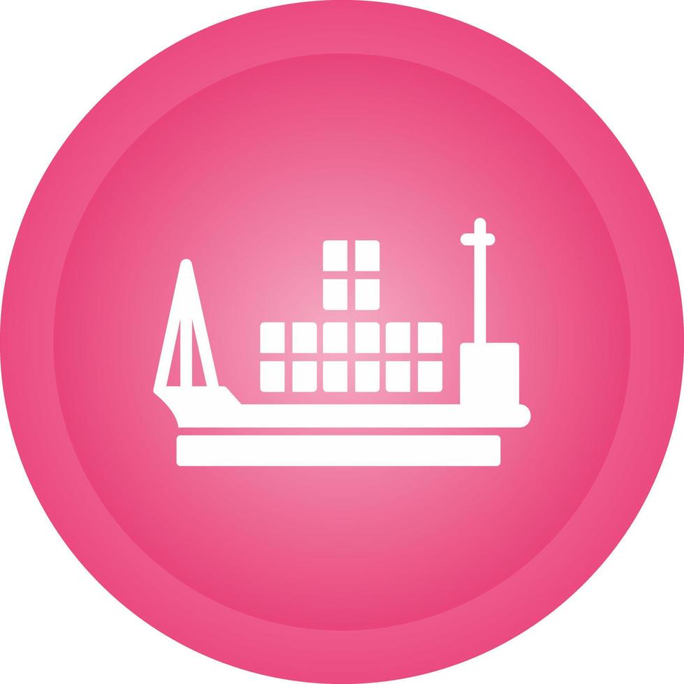 Cargo Ship Vector Icon
