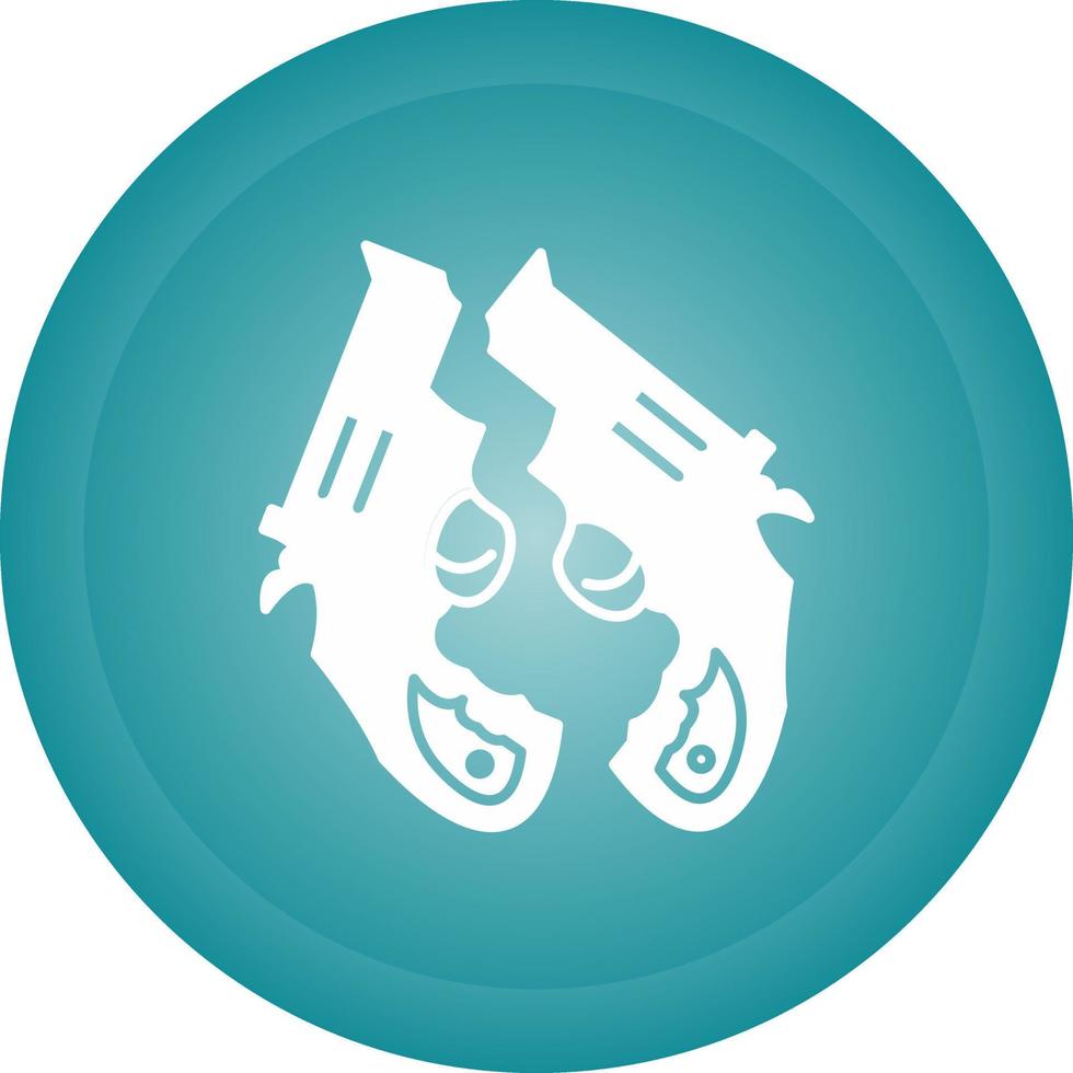 Two Guns Vector Icon