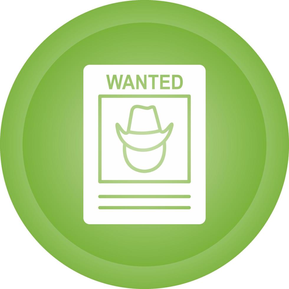 Wanted Poster Vector Icon