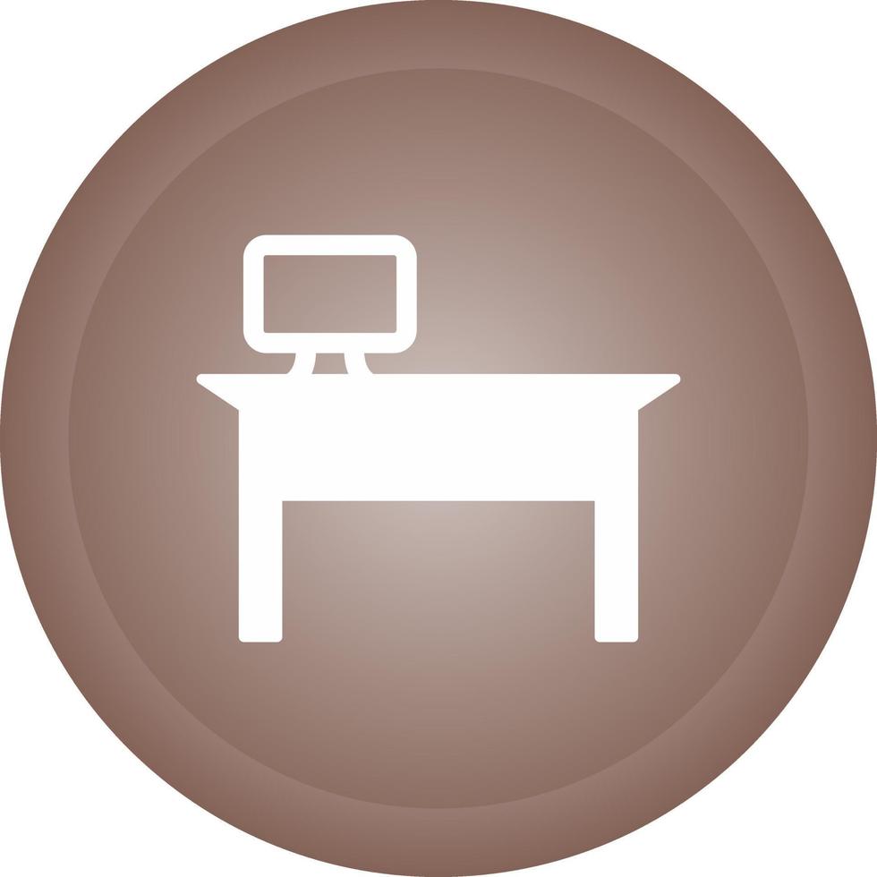 Office Desk Vector Icon