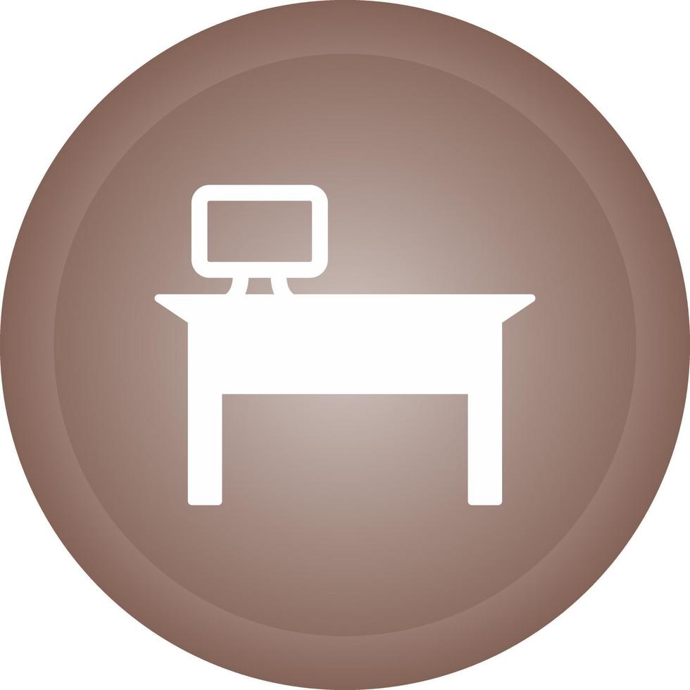 Office Desk Vector Icon