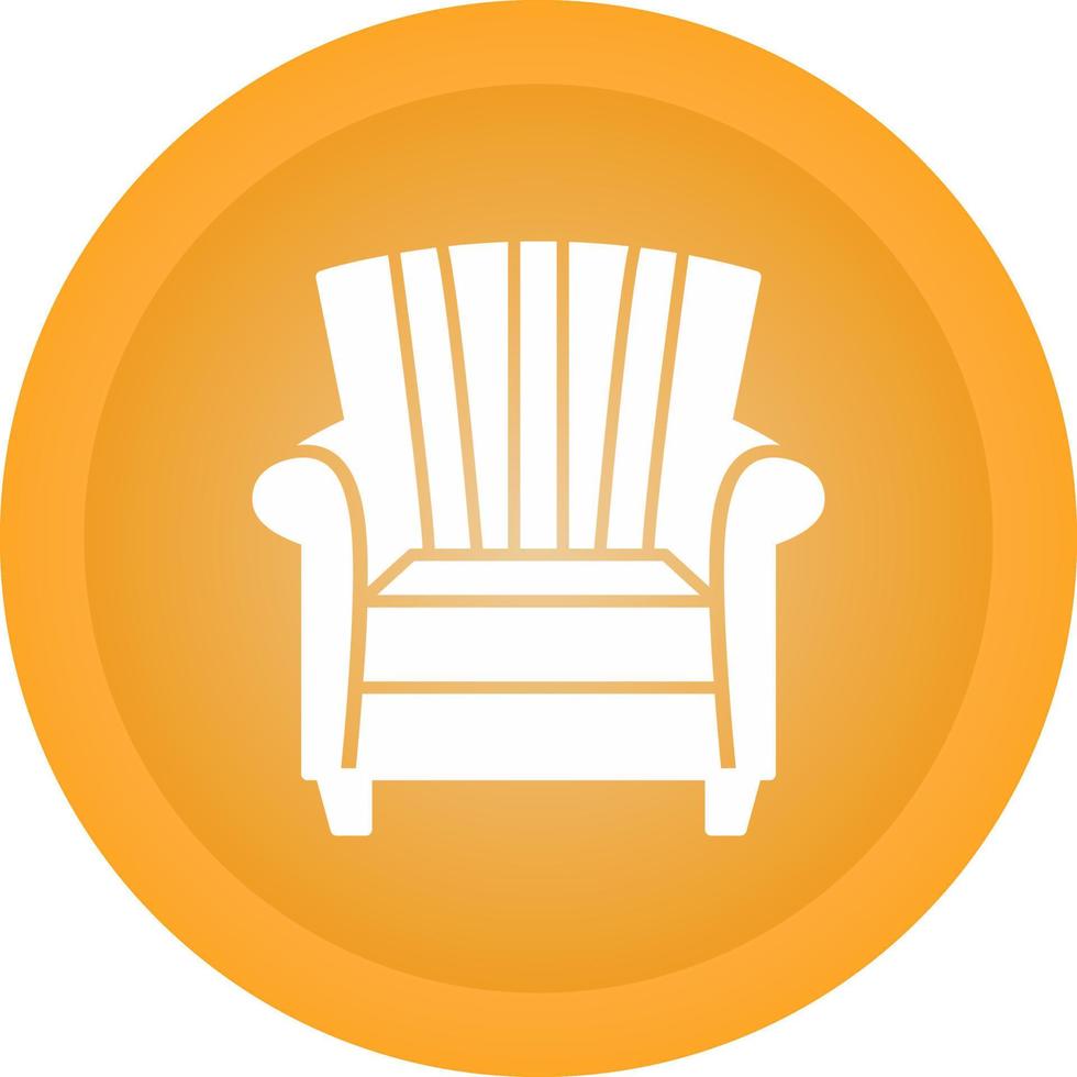 icono de vector de sofá único