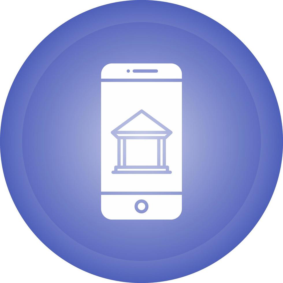 Mobile Banking Vector Icon