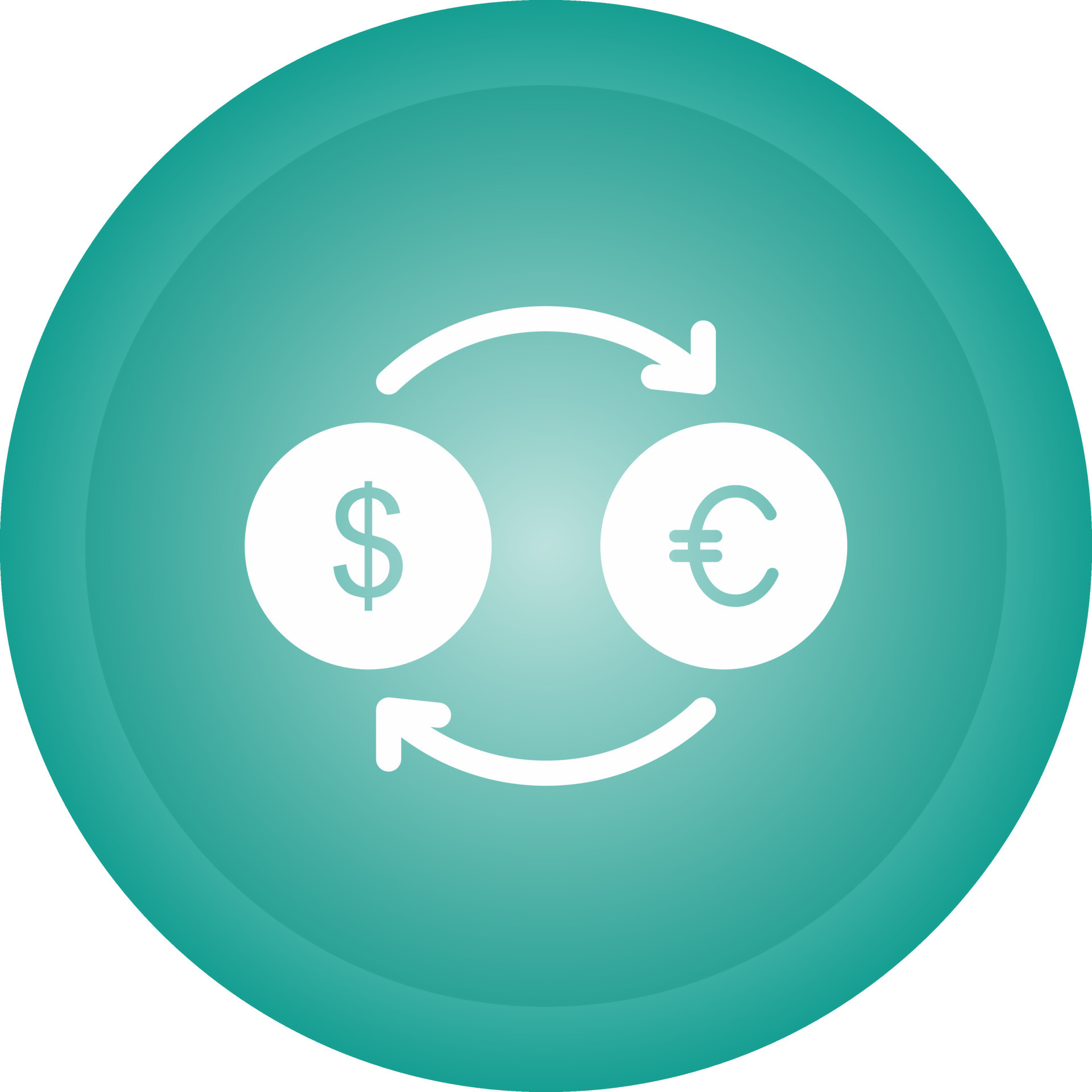 Dollar To Euro Vector Icon 22671863 Vector Art At Vecteezy