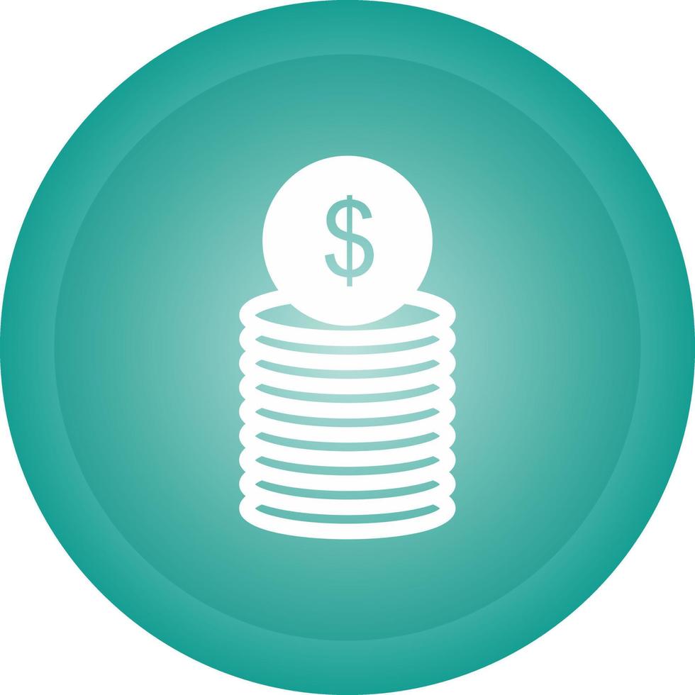 Dollar Coins Vector Icon