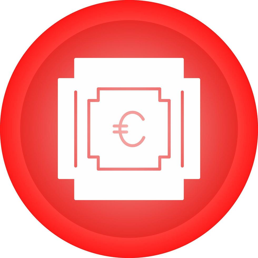 icono de vector de símbolo de euro