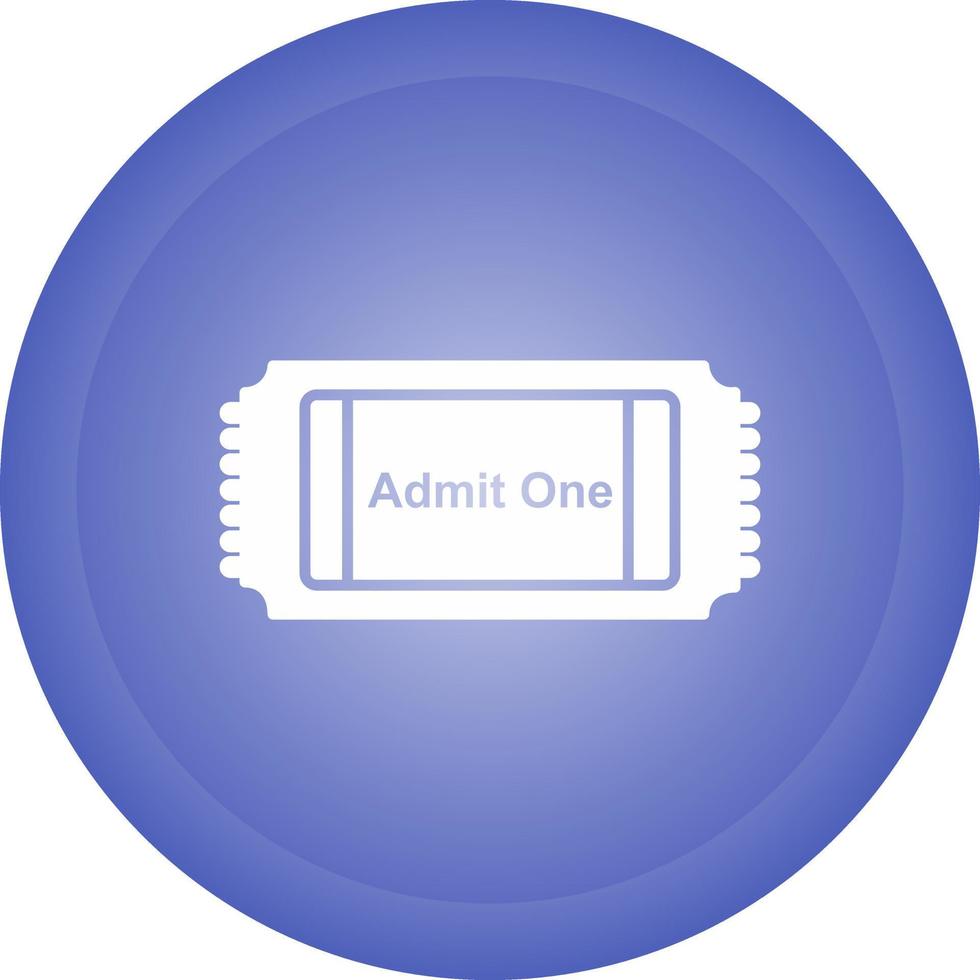 Movie Ticket Vector Icon