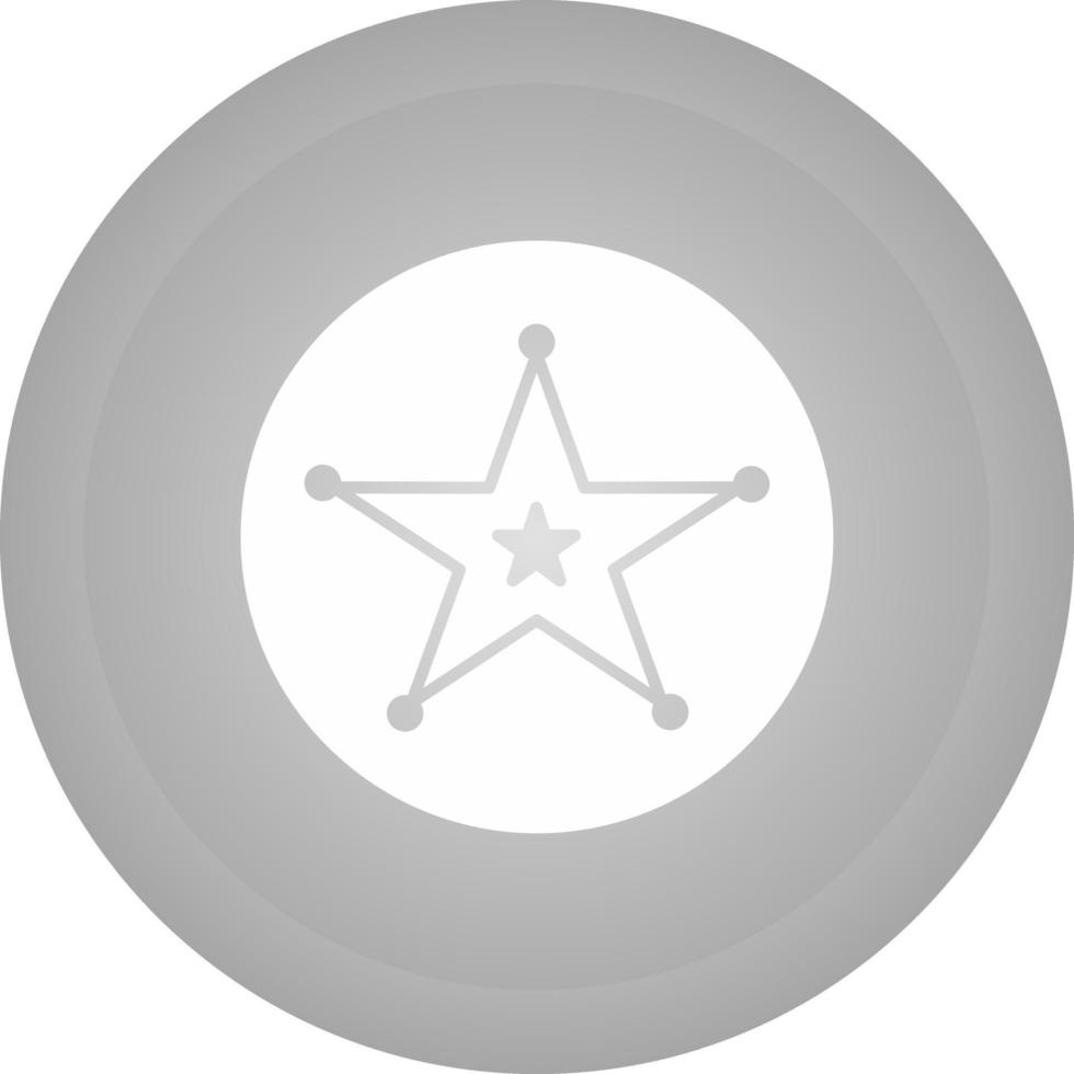 Sheriff Badge Vector Icon