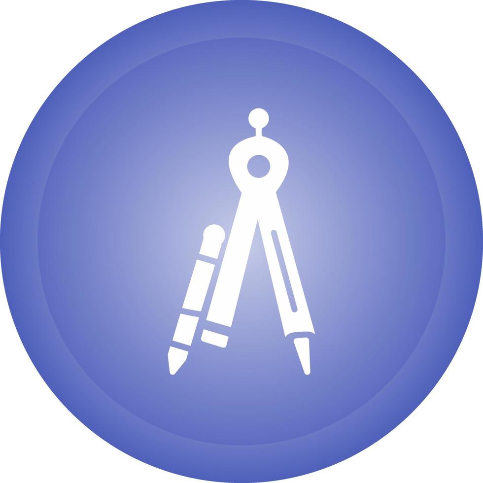 Geometrical Compass Vector Icon