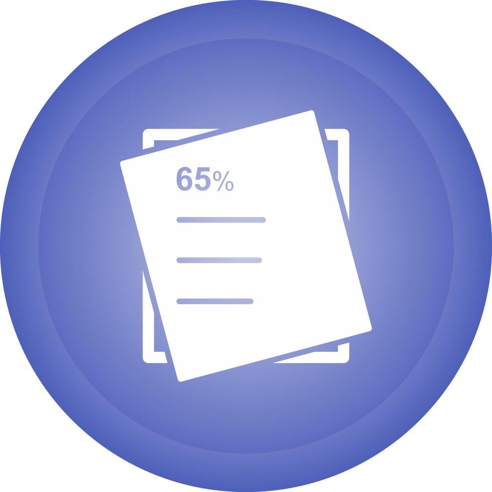 Graded Paper Vector Icon