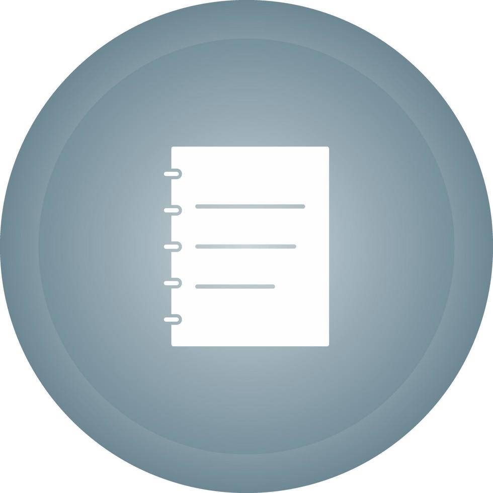 Notepad Vector Icon