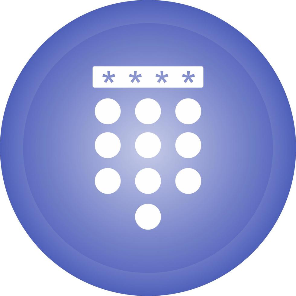 Passcode Lock Vector Icon