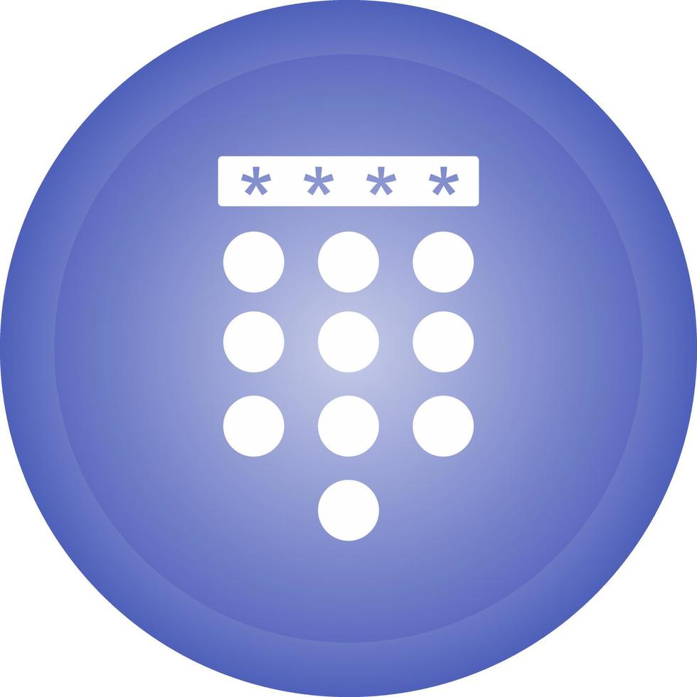 Passcode Lock Vector Icon