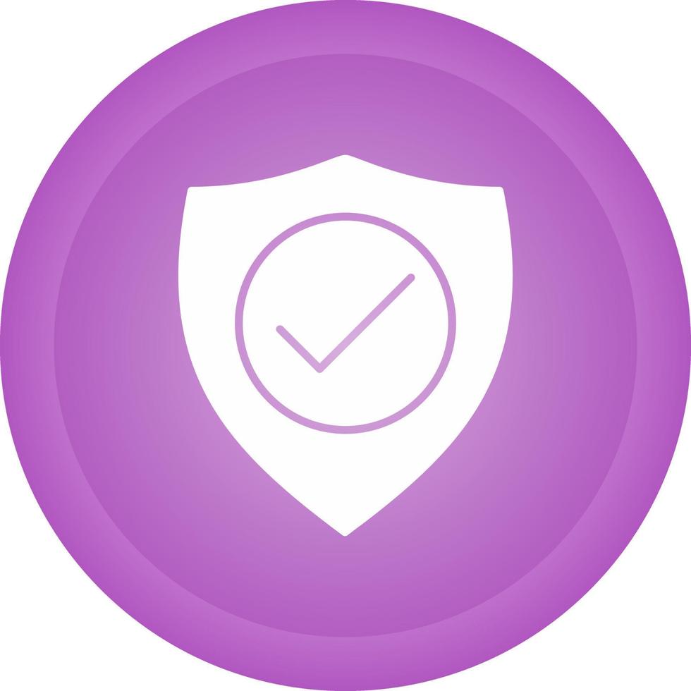 icono de vector de protección verificada