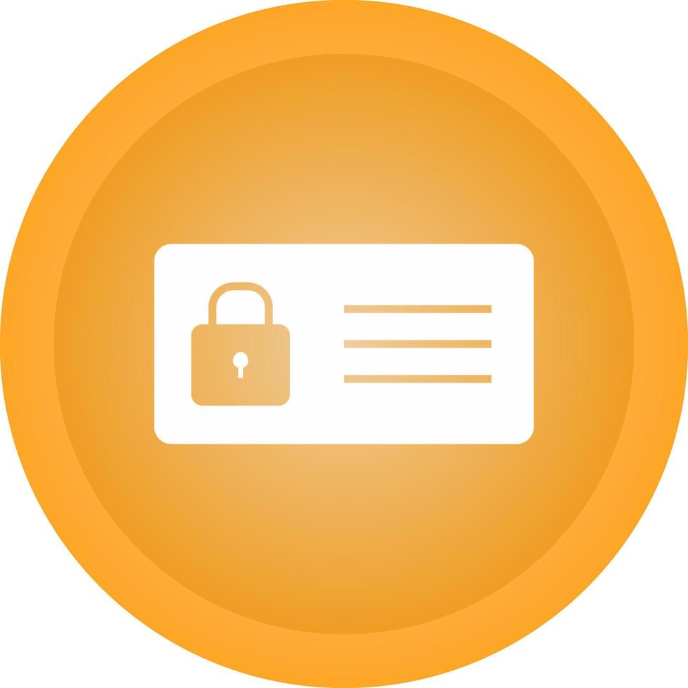 Protected Card Vector Icon