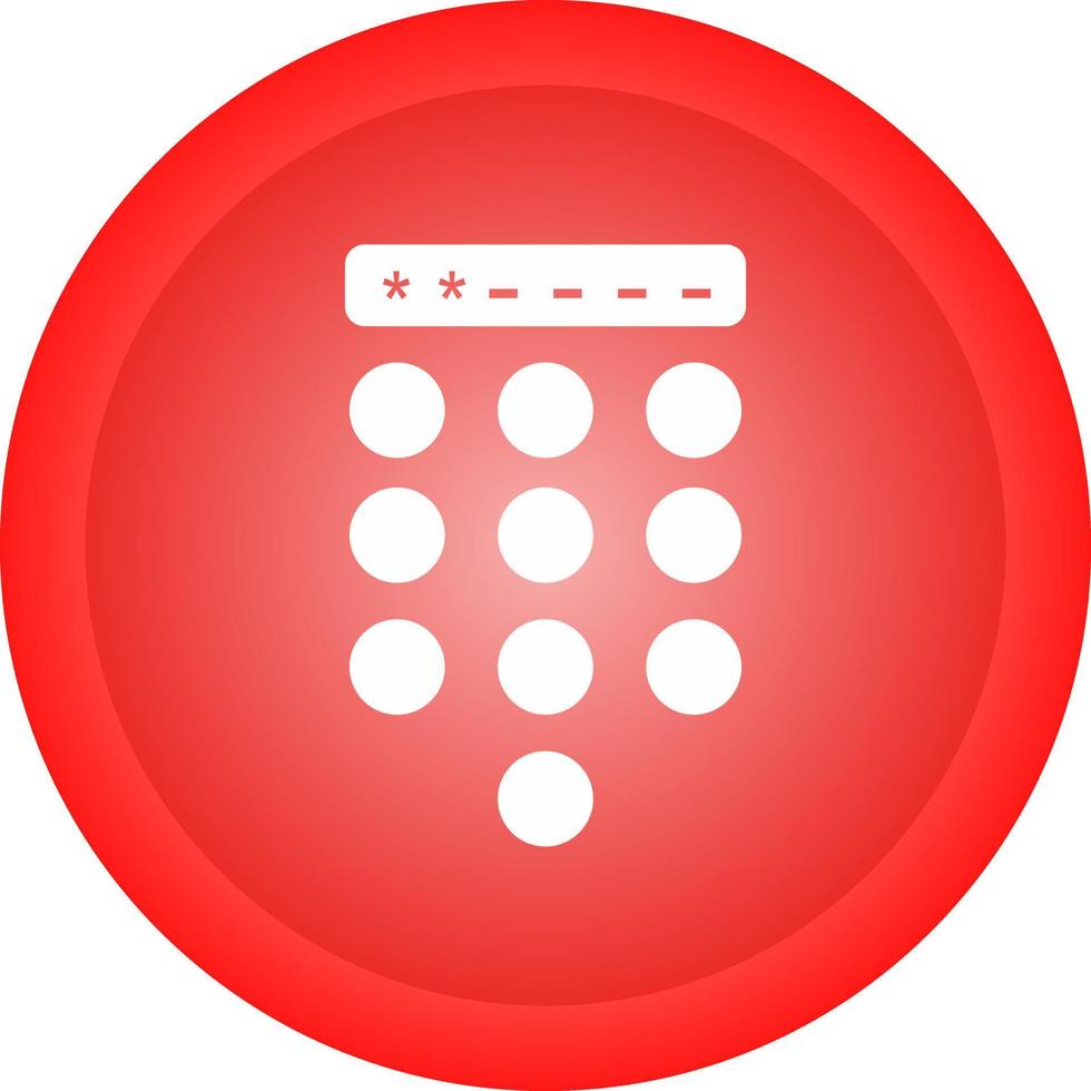 Passcode Lock Vector Icon