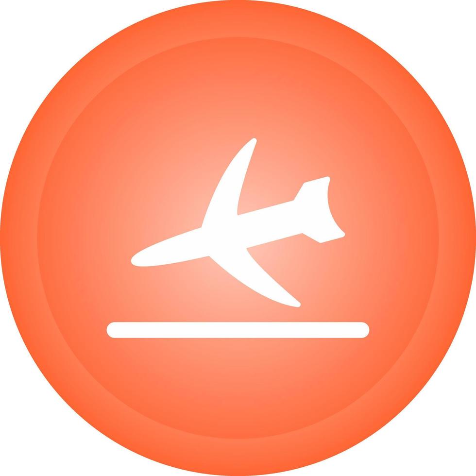 icono de vector de aterrizaje de vuelo