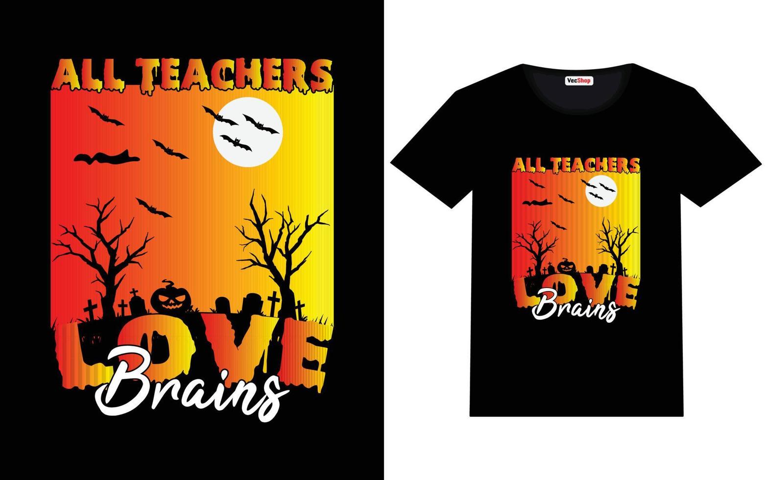 Trendy Halloween graphic vintage typography and lettering t shirt design vector