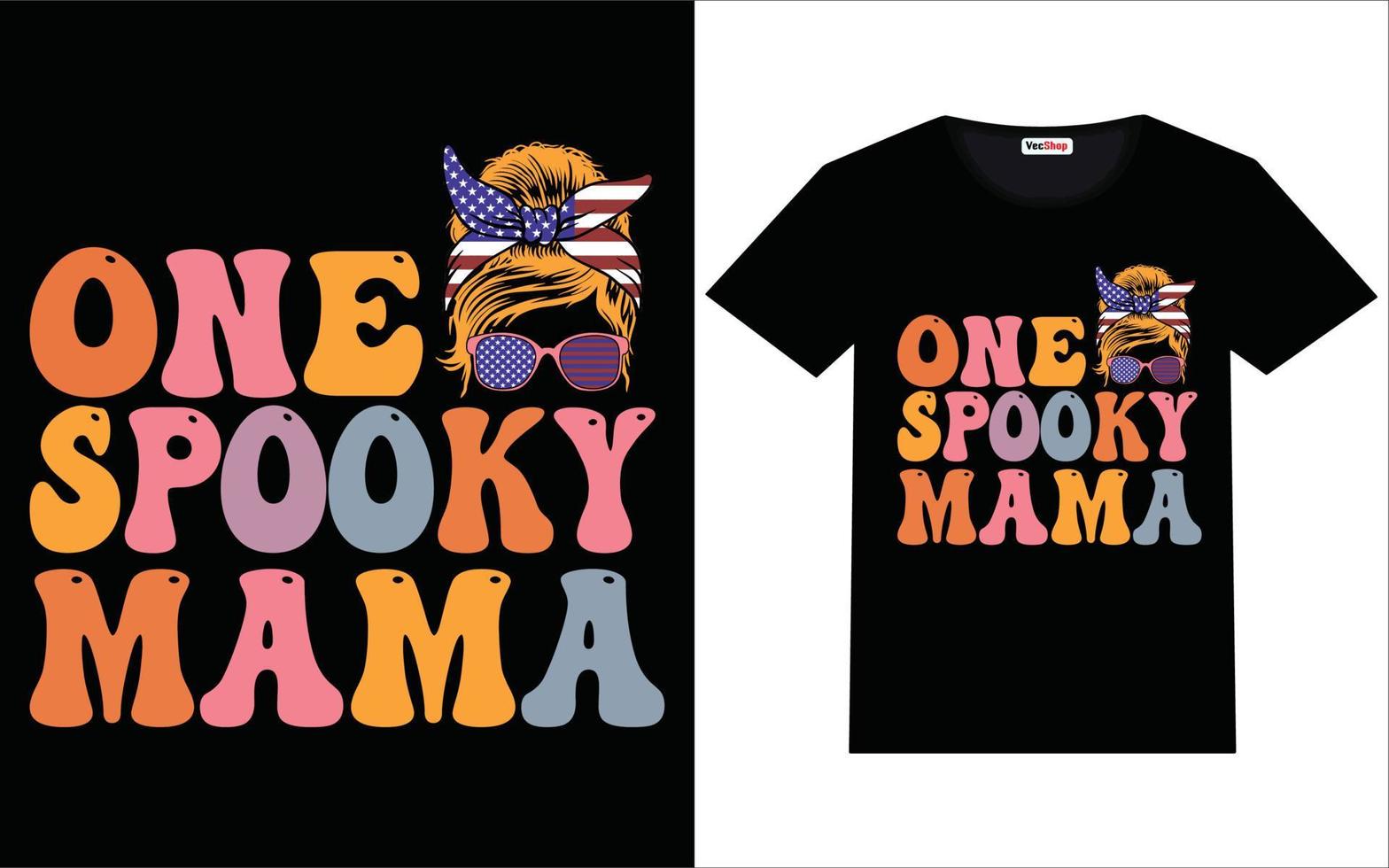 Trendy funny  Halloween graphic vintage typography and lettering t shirt design vector