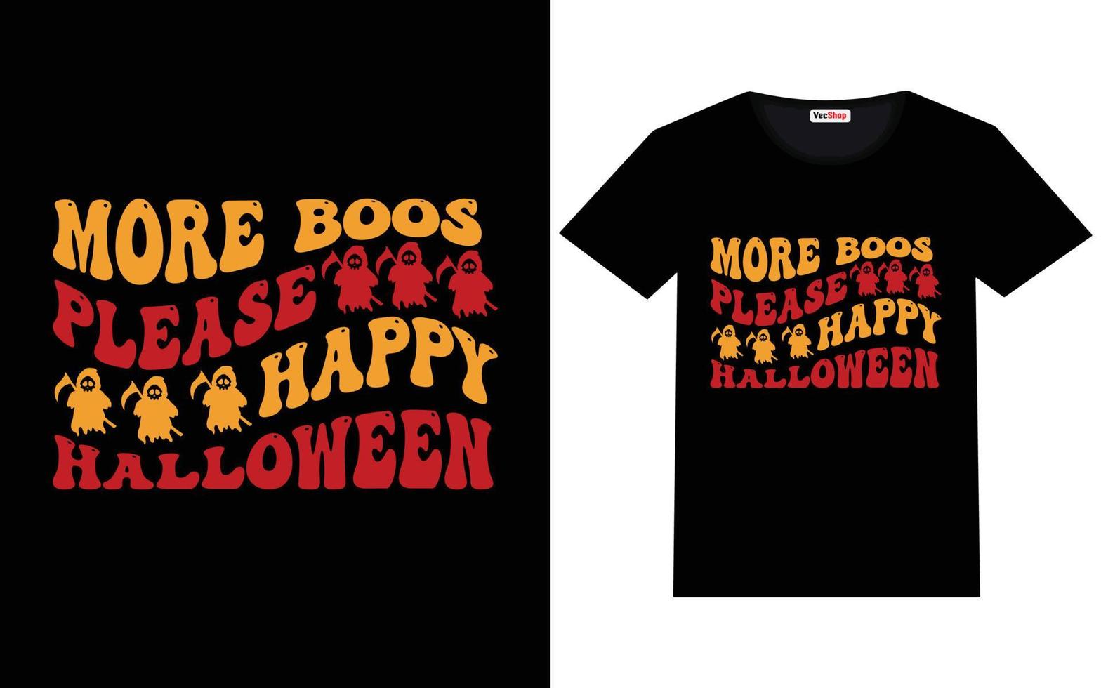 Trendy Halloween graphic vintage typography and lettering t shirt design vector