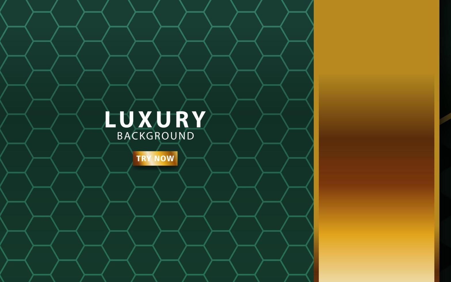 luxury premium gold and green vector background banner design with golden line.