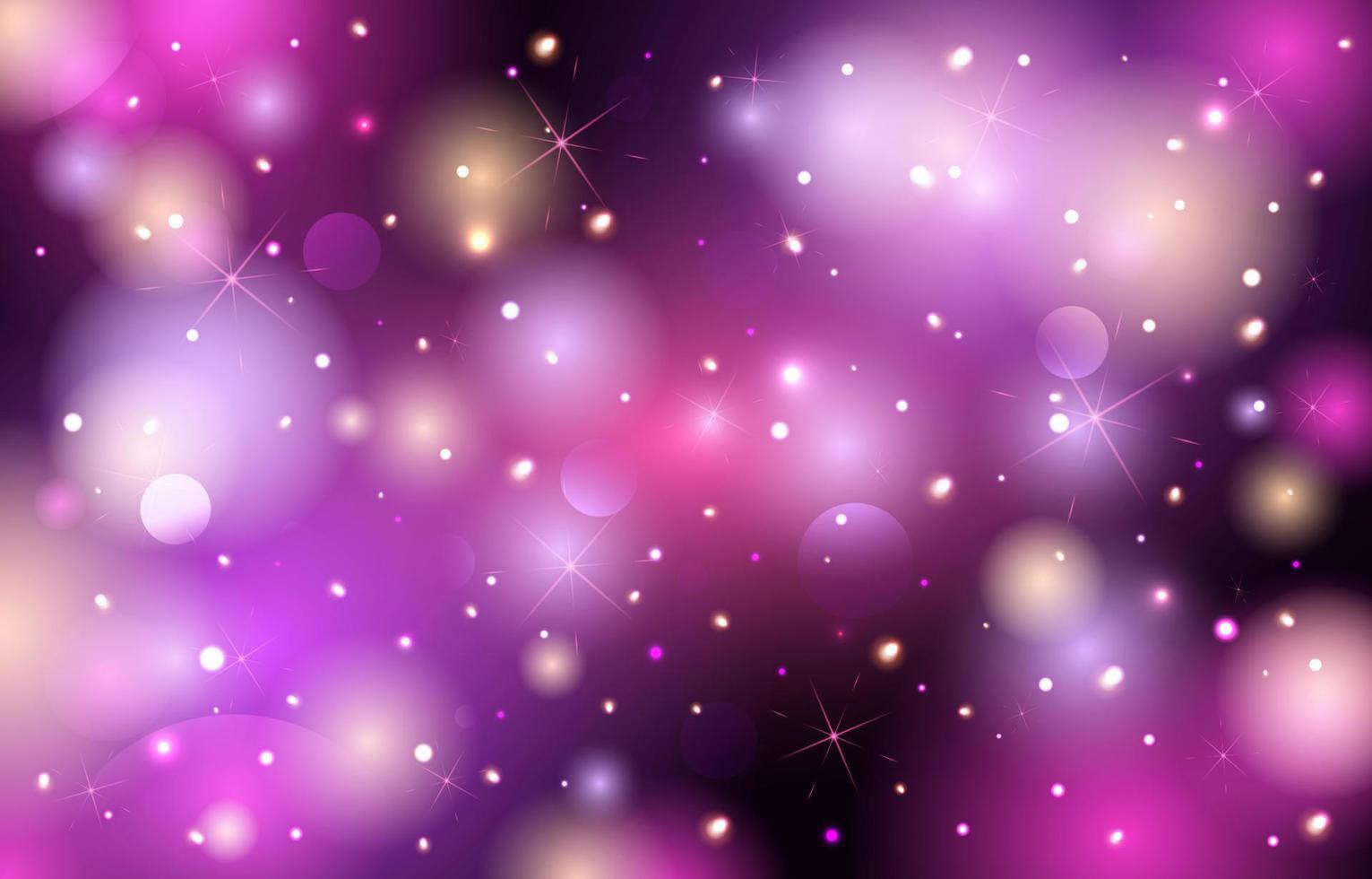 Purple Sparkle Bokeh Effect Background vector