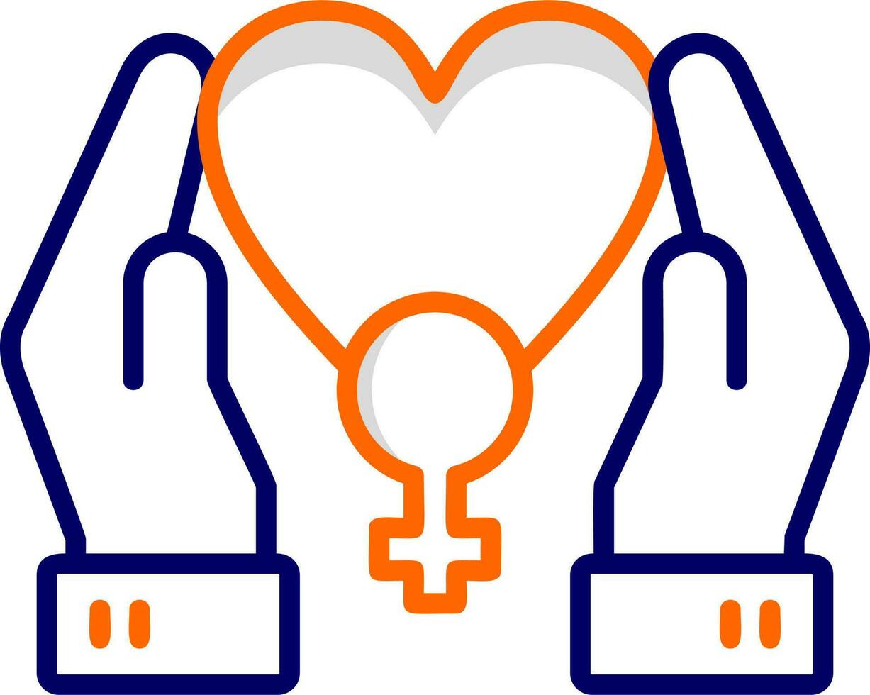 Secure Female Vector Icon