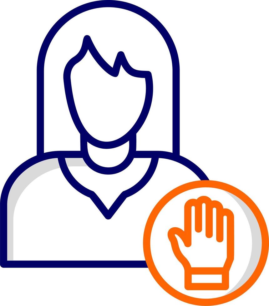 Stop Violence Vector Icon