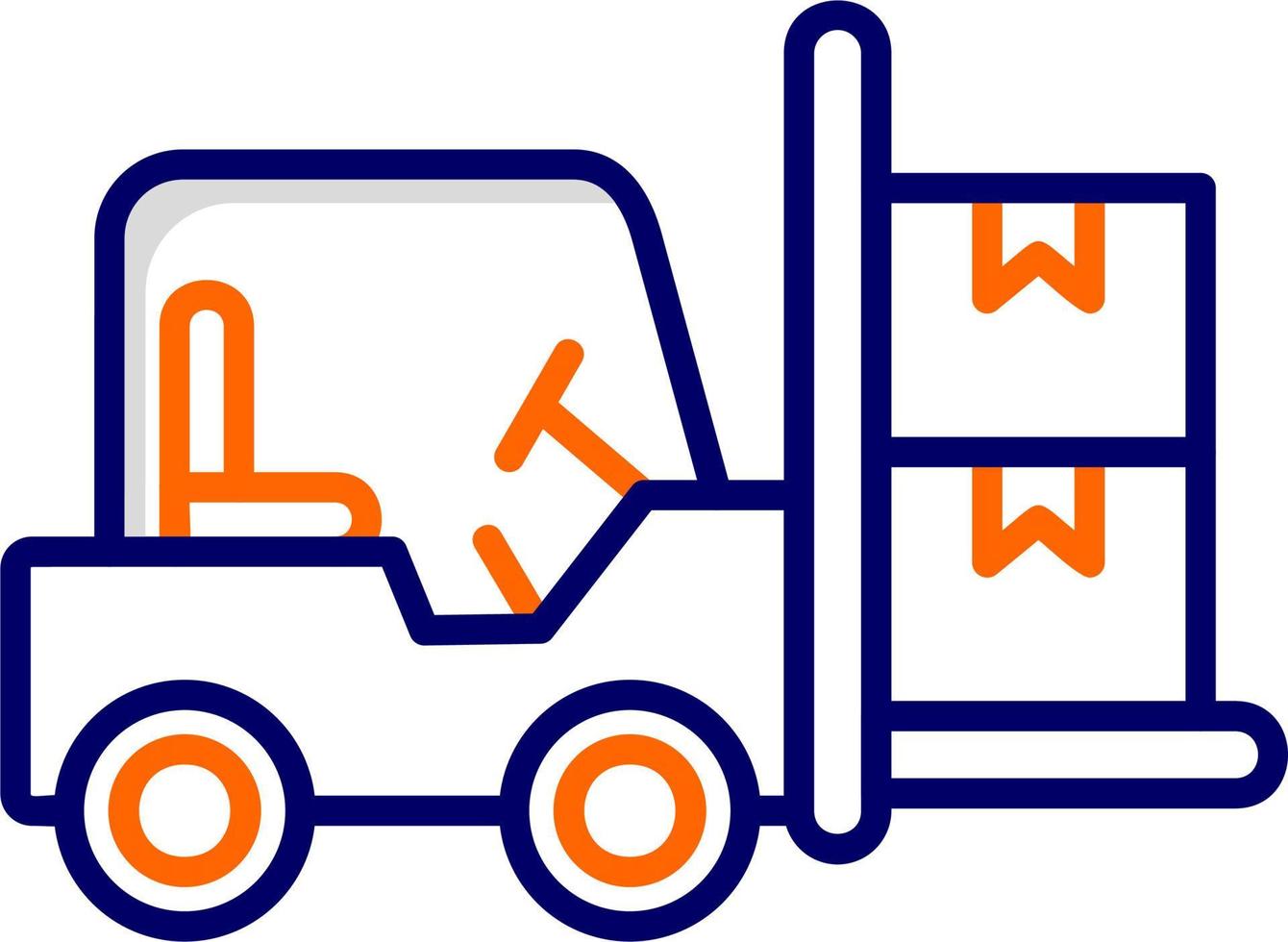 Forklift Vector Icon