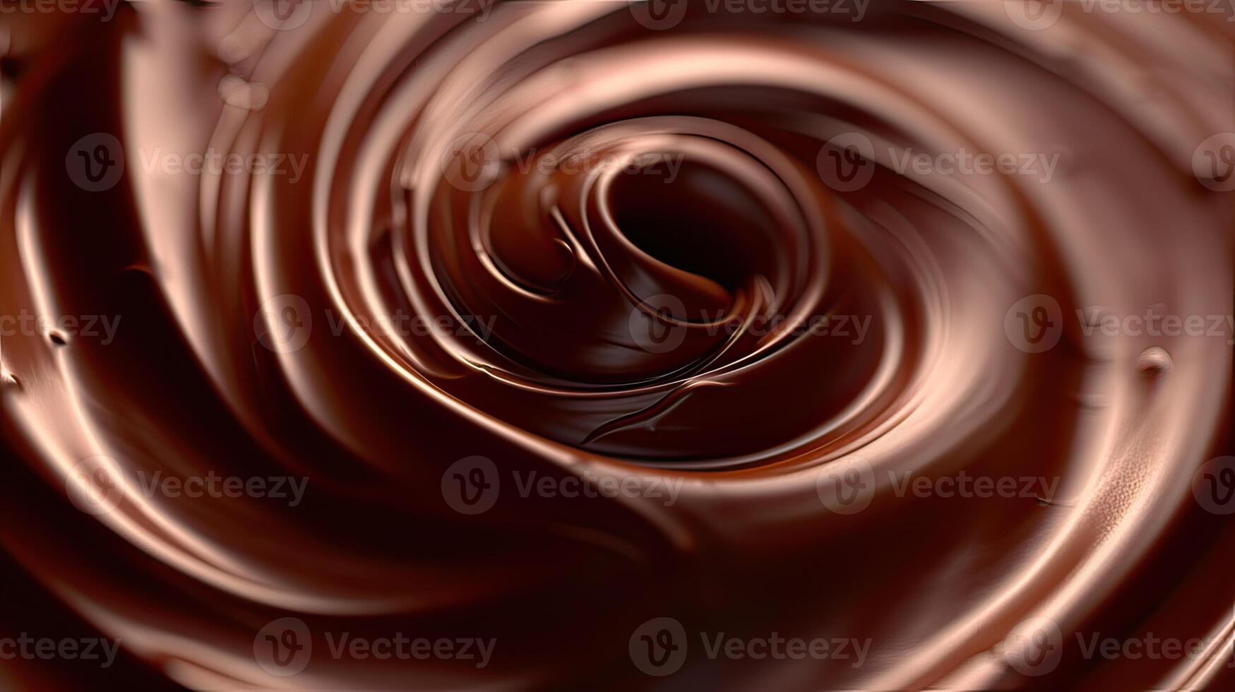 Chocolate background. Melted chocolate. Chocolate swirl. Melted chocolate swirl background. . photo