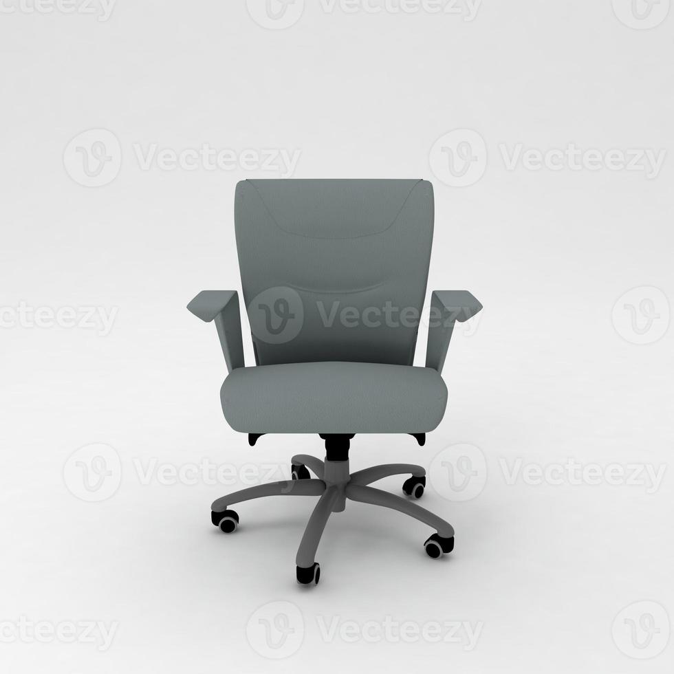 Office Chair 3D rendered realistic furniture front view photo