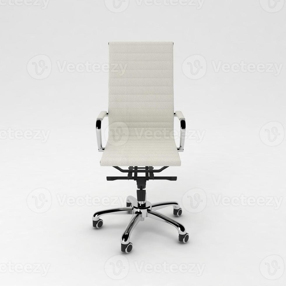 Office Chair 3D rendered realistic furniture front view photo