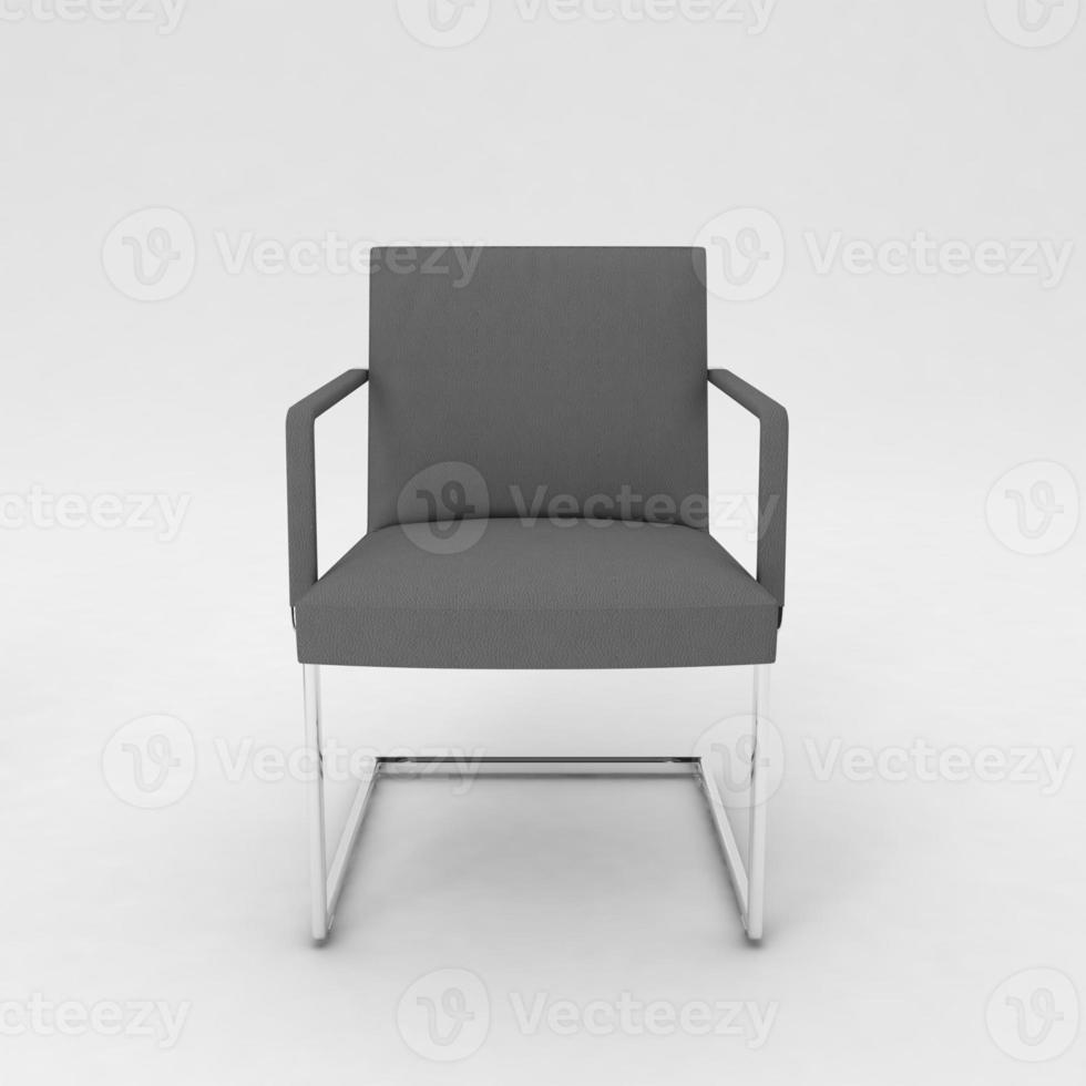 Office Chair 3D rendered realistic furniture front view photo