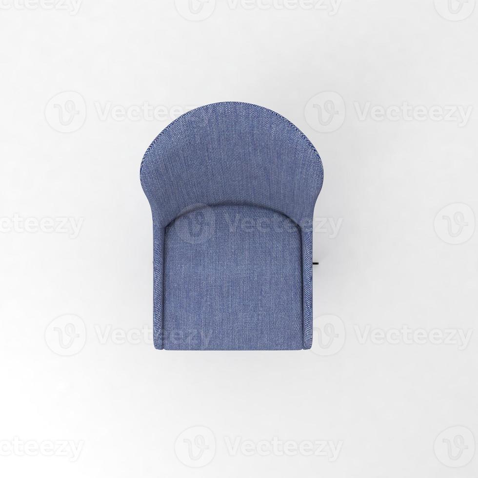 Office Chair 3D rendered realistic furniture top view photo