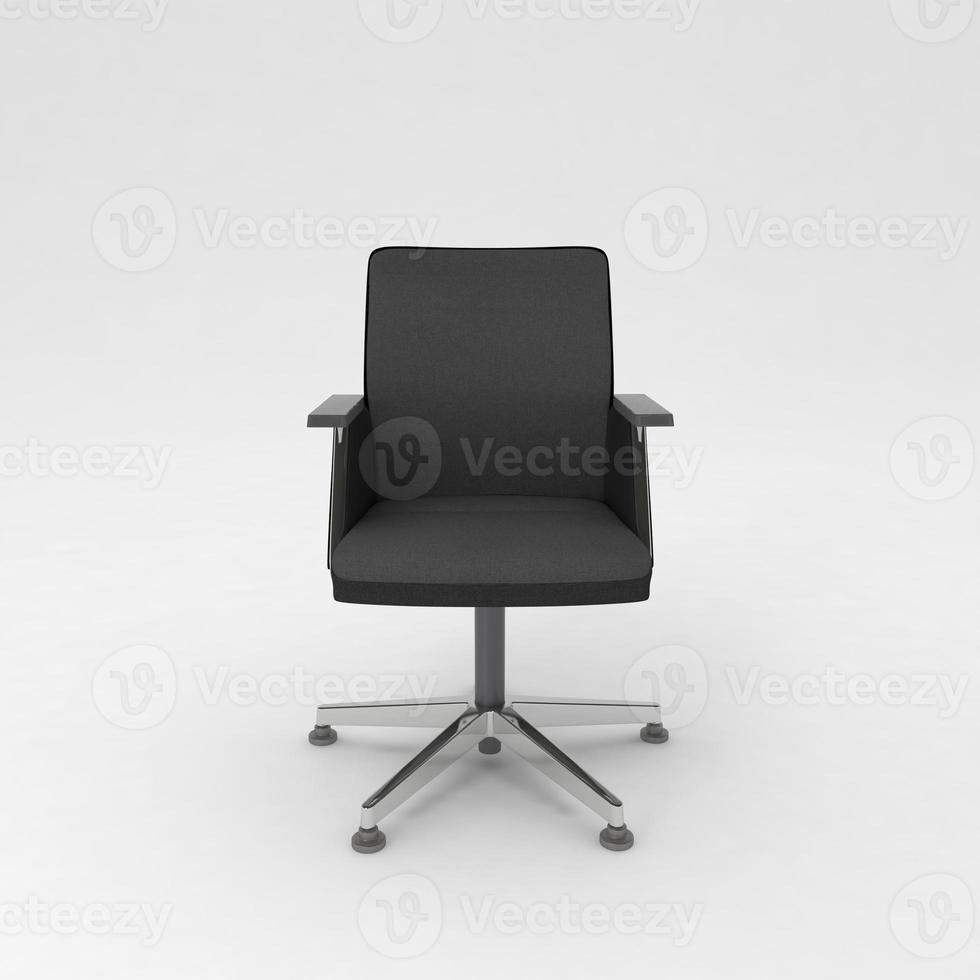Office Chair 3D rendered realistic furniture front view photo