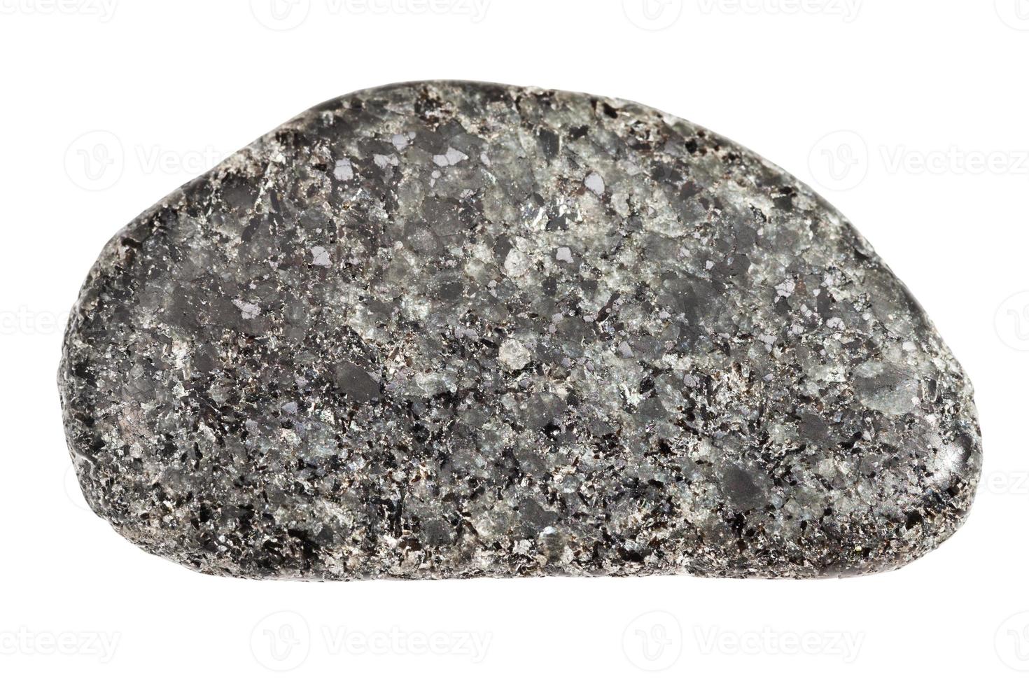 tumbled Peridotite with Phlogopite stone isolated photo