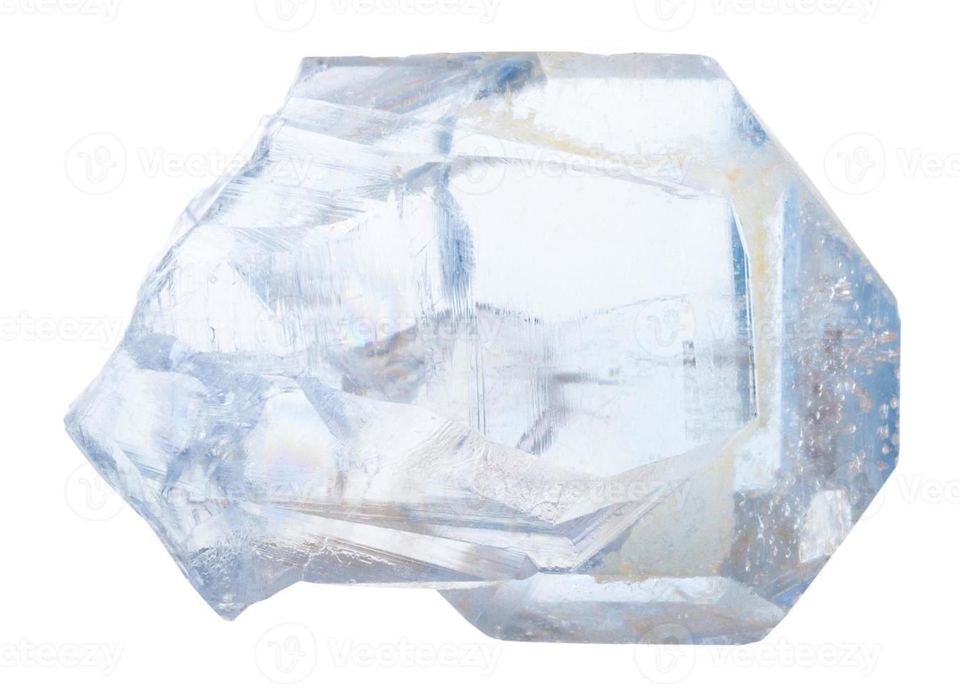 crystal of celestine stone isolated photo